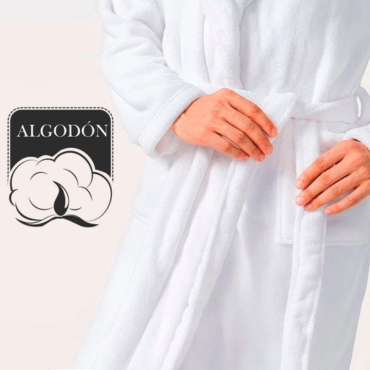 Albornoz de hombre para ducha , spa , piscina 100% algodón extra suave