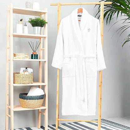Albornoz de hombre para ducha , spa , piscina 100% algodón extra suave